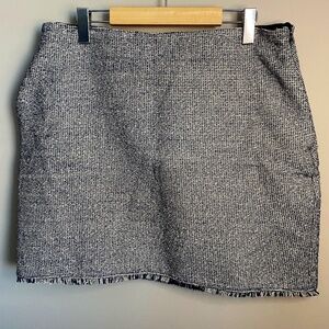 Banana Republic Women's Burlap Style 1/2‎ Zip Mini Skirt Size 12